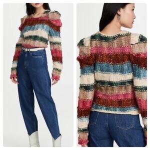 Ulla Johnson Violeta Knit Wool Sweater Paradise